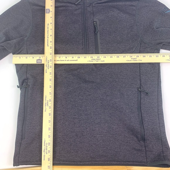 North Face Canyonlands 1/2 Zip Fleece Pullover Jacket Mens L Charcoal Gray SEE - Picture 14 of 16
